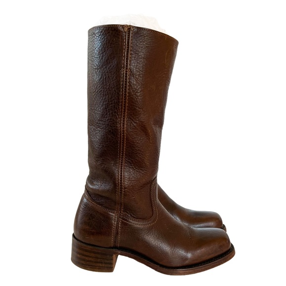 Frye Shoes - Frye Dark Brown Leather Vintage Campus Boot Size 9